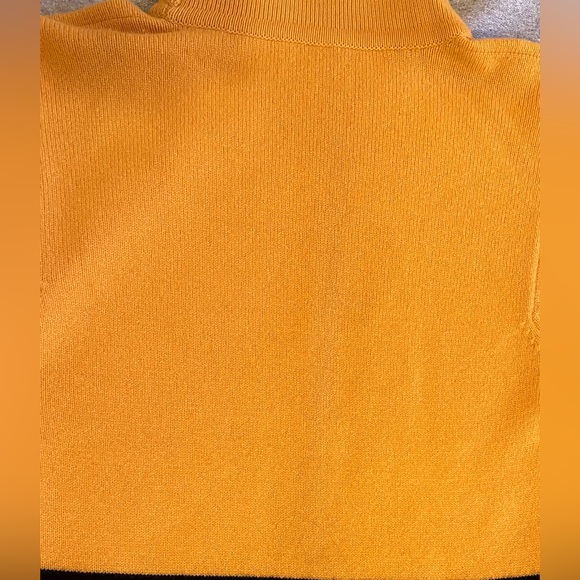 NWOT Gloria Sachs 100% Heavy Cashmere Long Dress with Roll neck Color Block - M - Picture 9 of 9